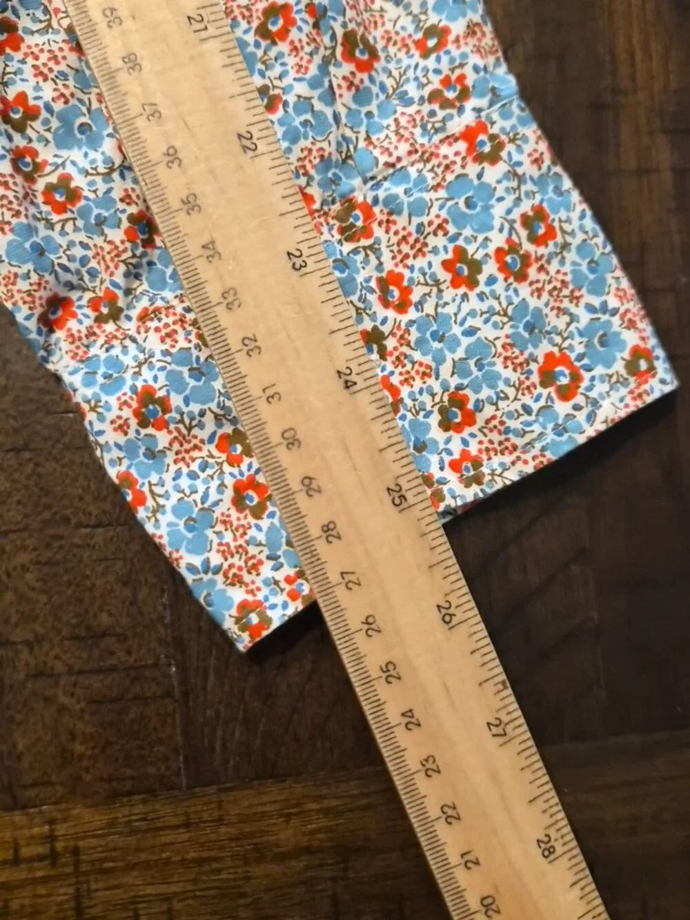 J.Crew Slim Fit Stretch Secret Wash Shirting Size M Floral Organic Cotton G706